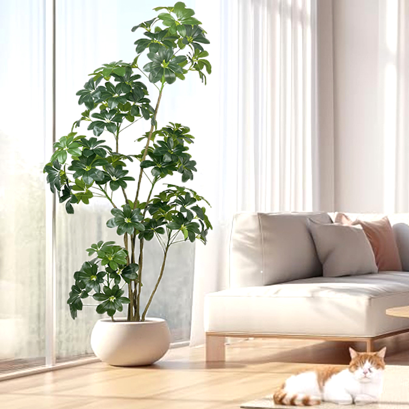 Dracaena Marginata - 74in tropische boom grote kunstmatige ficus