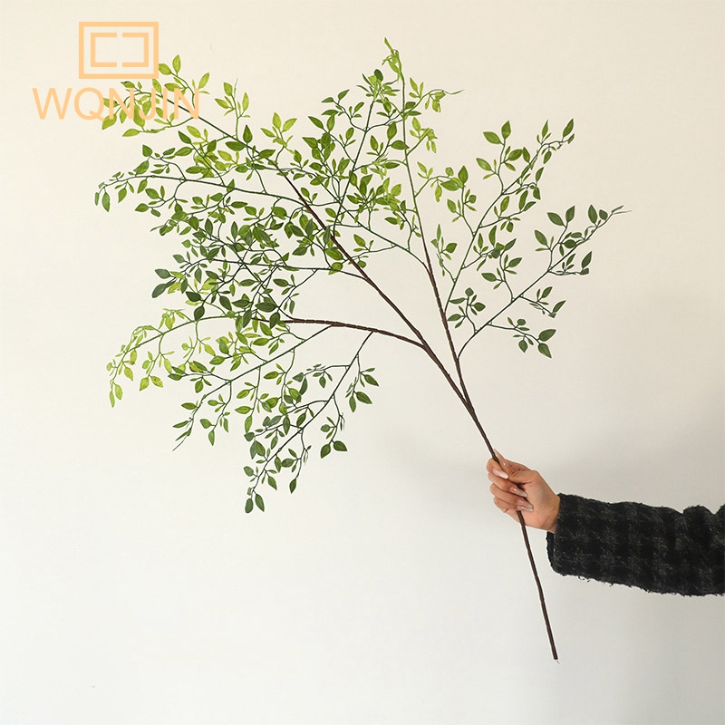 Dracaena Marginata - Kunstbloem Groene Plant Nandina Siliconen Bladeren,